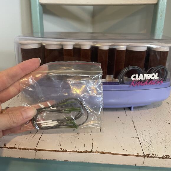 Clairol Kindness VH24 24 Velvet Flocked Hot Rollers Extra Clips Tested Works - Picture 9 of 9